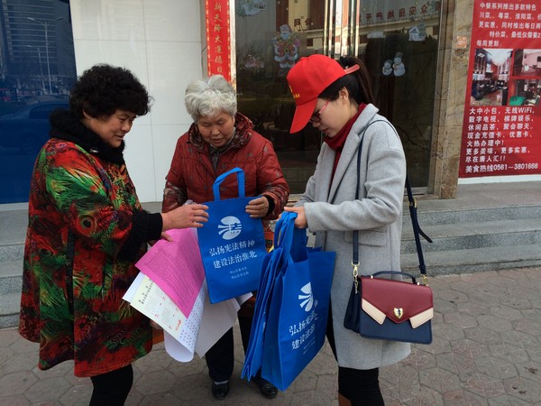 向过往老人发放宣传材料.JPG