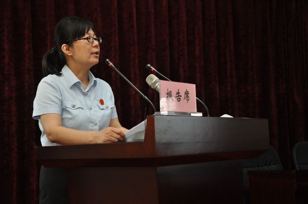 李跃文作报告.jpg