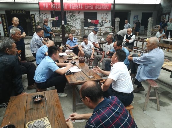茶烟一缕轻轻扬，搅动兰膏四座香  ---临涣茶馆调委会助力访调对接